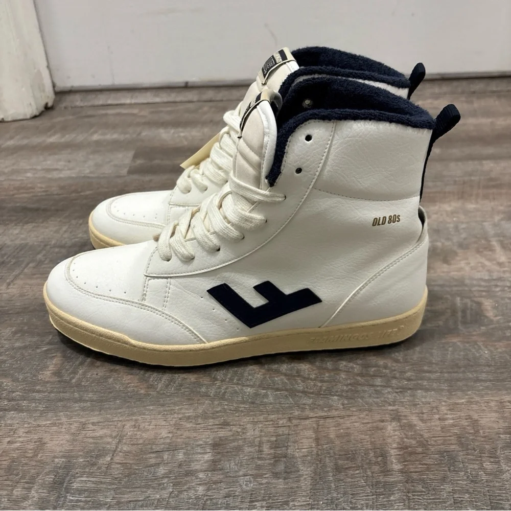 Flamingos Life Old 80s Vegan Leather High Top Sneakers Size EU 41 Unisex